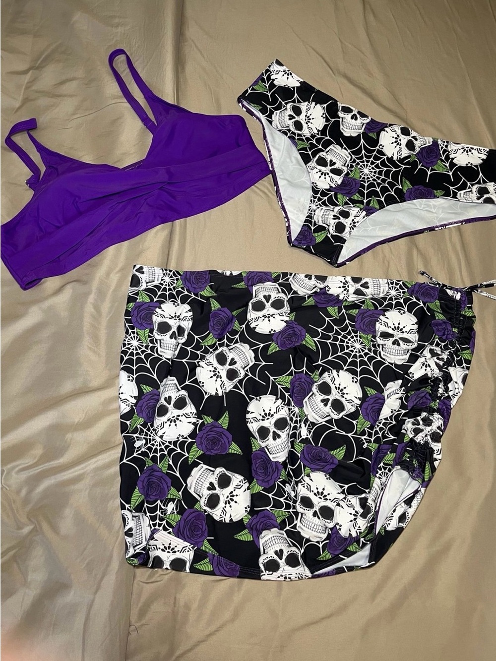 Rosegal Plus Size Women 3 Piece Tankini Swimsuit 5XL